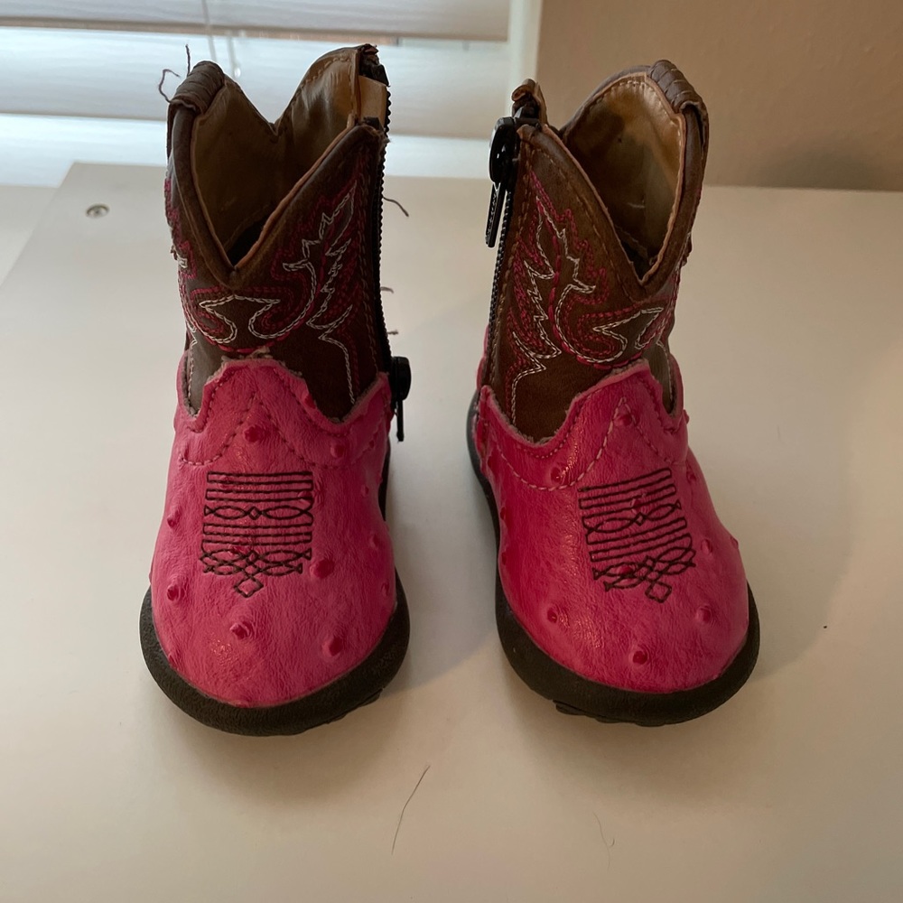 Infant size 1 pink Roper boots